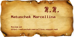 Matuschek Marcellina névjegykártya